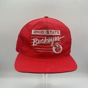 Vintage Ohio State Buckeyes Script Snapback Front Row NCAA Hat Rope Cap OSFA 90s